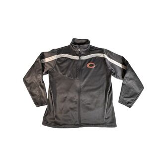 Chicago Bears Antigua Jacket Mens Medium Full Zip Gray NFL Sideline